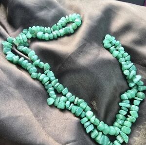 Elegant Green Stone Necklace